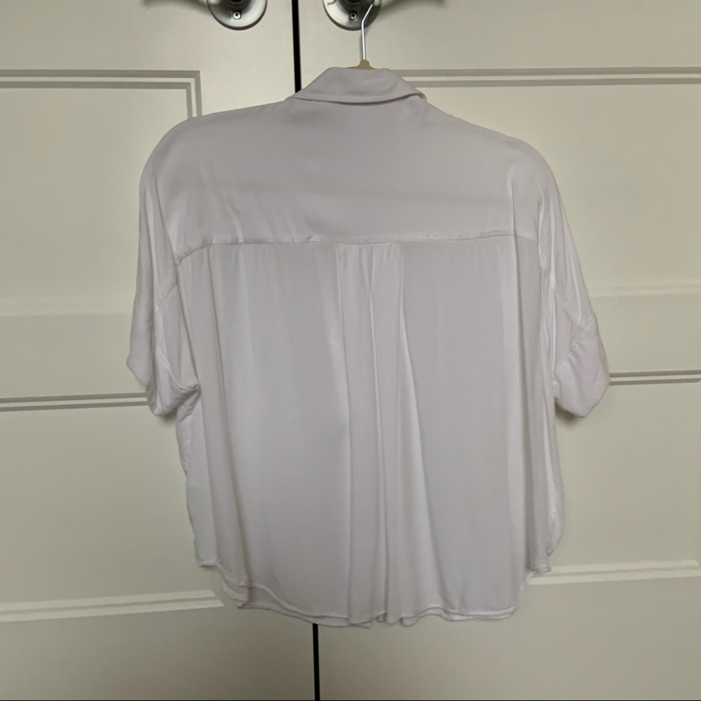 Monki oversized white viscose shirt - boxy fit - Picture 4 of 9
